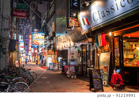 《大阪府》曽根崎お初天神通り商店街・飲み屋街 91219991