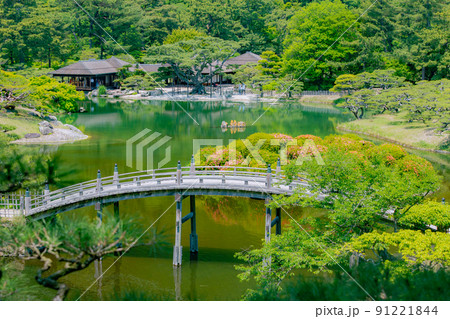 特別名所　栗林公園の新緑 91221844