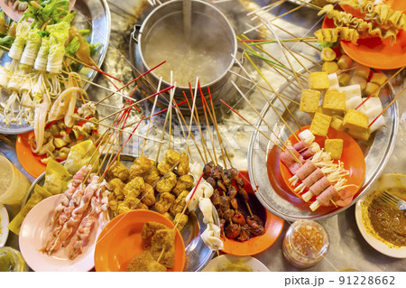 Traditional lok-lok street food from Asia Traditional lok-lok street food from Asia 91228662