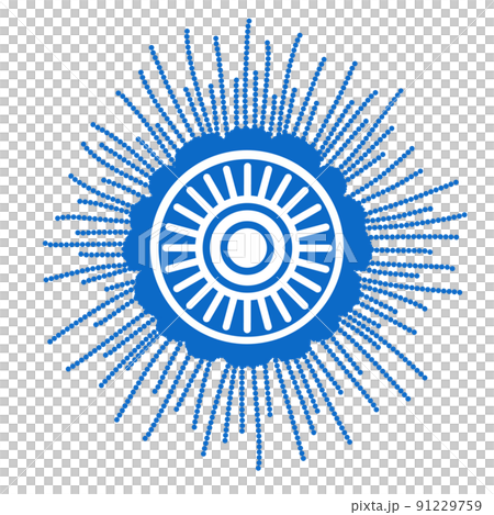 藍色按鈕藍色圖標的插圖 藍色按鈕藍色圖標的插圖 91229759