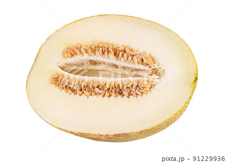 Yellow melon isolated on white background. Clipping Path. Yellow melon isolated on white background. Clipping Path. 91229936