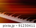 abstract blurred music background with piano keys 91230411