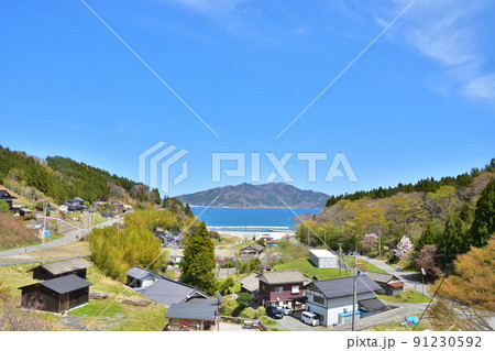 岩手　三陸鉄道恋し浜駅からの風景 91230592