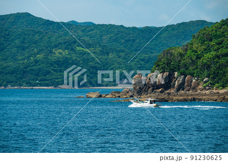 青い海青い空 長島海峡 戸島 91230625