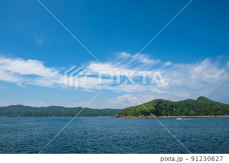 青い海青い空 長島海峡 戸島 91230627