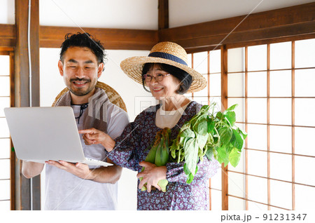 二代目農家のDXやITのイメージ 91231347