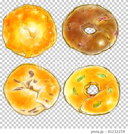 ベーグルセット（チーズ・チョコ・ブルーベリー・カボチャ） 91232259