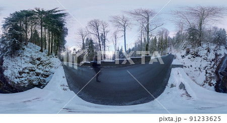 Neuschwachstein castle in Germany in 360 degrees photo 91233625