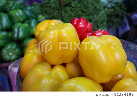 capsicum stock on shop for sell capsicum stock on shop for sell 91234198