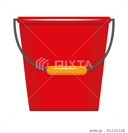 Insulated container for washing and cleaning, color vector illustration in the flat style 91235228