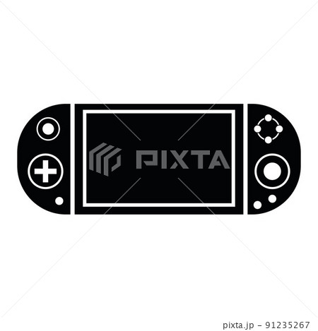 game controller joystick, isolated vector illustration icon stencil game controller joystick, isolated vector illustration icon stencil 91235267