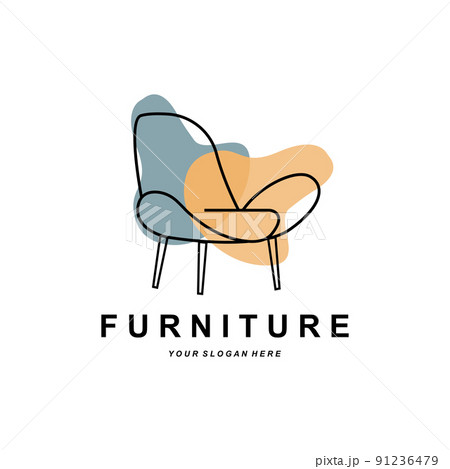 furniture logo, home furnishing design, room icon illustration, table, chair, lamp, frame, clock, flower pot furniture logo, home furnishing design, room icon illustration, table, chair, lamp, frame, clock, flower pot 91236479