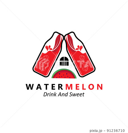 Vector Illustration Of Fresh Fruit Watermelon Fruit Logo Red, Available In The Market, Screen Printing Design, Sticker, Banner, Fruit Company Vector Illustration Of Fresh Fruit Watermelon Fruit Logo Red, Available In The Market, Screen Printing Design, Sticker, Banner, Fruit Company 91236710