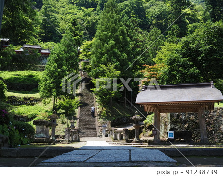妙義神社　参道石段 91238739