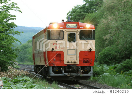 石北本線普通列車 キハ40 キハ40-1766 リバイバル国鉄色 引退間近 石北本線普通列車 キハ40 キハ40-1766 リバイバル国鉄色 引退間近 91240219