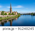 Perth City Centre and River Tay 91240245