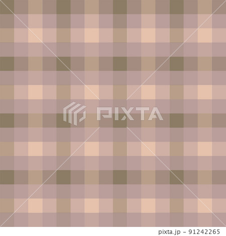 茶色のチェック柄の模様の背景イラスト 茶色のチェック柄の模様の背景イラスト 91242265