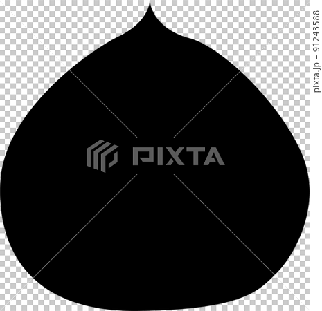 Chestnut silhouette 91243588