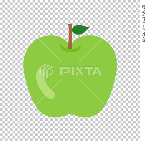 Flat and simple apple - Stock Illustration [91243629] - PIXTA