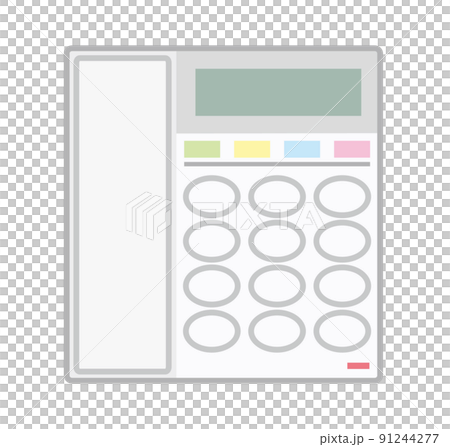 固定電話のイラスト 91244277