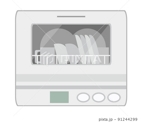 食器洗い機のイラスト 食器洗い機のイラスト 91244299