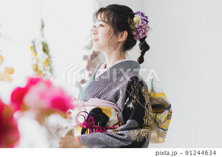 振袖 黒 総絞り 振袖 黒 総絞り 91244634