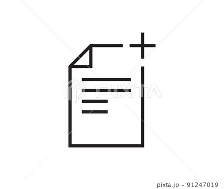 Note icon vector sign. Paper message or document page. 91247019