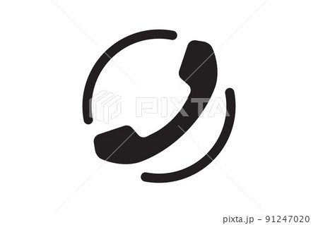 Call phone icon. Communication and support vector symbol. Telephone sign. 91247020