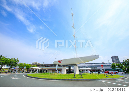 蒲郡市　蒲郡駅前ロータリー 91248411