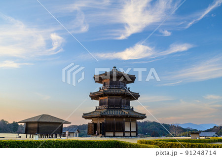 鞠智城「八角形鼓楼（はっかくけいころう）」風景 91248714