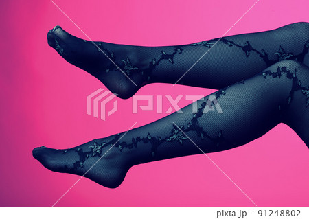 woman legs in stockings 91248802