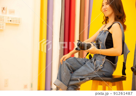 女性カメラマン 女性カメラマン 91261487