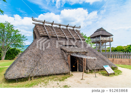 佐賀県 吉野ヶ里遺跡　～南内郭の住居～ 91263868