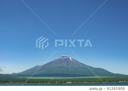 山中湖からの富士山　6月 91265808