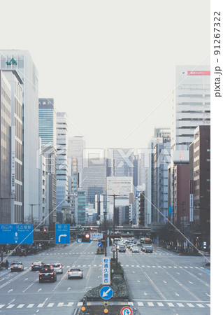 大都市の大通り(名古屋・桜通) 大都市の大通り(名古屋・桜通) 91267322