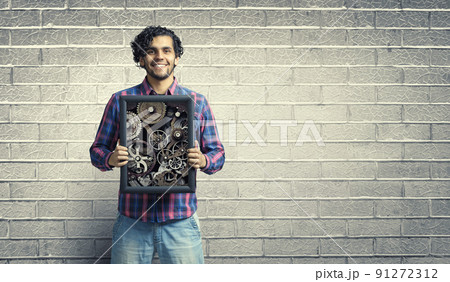 Gears and cogs macro . Mixed media Gears and cogs macro . Mixed media 91272312