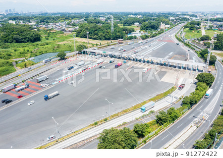 空撮「埼玉県」浦和料金所 空撮「埼玉県」浦和料金所 91272422