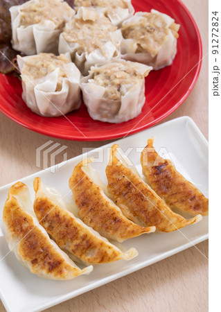 焼売と餃子　Shumai and dumplings 91272824