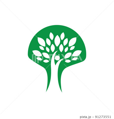 people tree icon vector illustration concept design template people tree icon vector illustration concept design template 91273551
