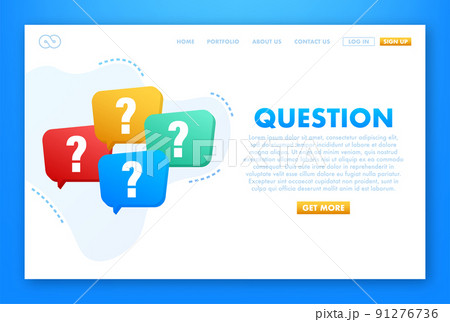Color bubble with Question mark set. Vector stock illustration Color bubble with Question mark set. Vector stock illustration 91276736