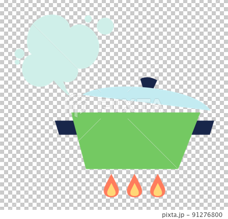 Scandinavian kitchen pot icon-two-handed pot cooking Scandinavian kitchen pot icon-two-handed pot cooking 91276800