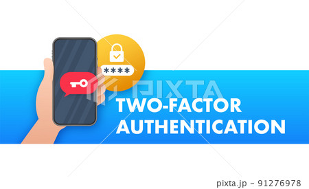 Dual Factor Authentication concept based isometric design, laptop with login window connected with smartphone. Vector illustration Dual Factor Authentication concept based isometric design, laptop with login window connected with smartphone. Vector illustration 91276978