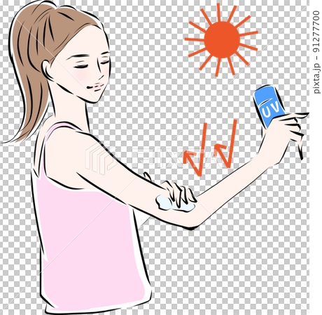 塗防曬霜的女人 91277700