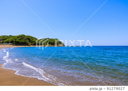 千里の浜 新緑の頃 和歌山県みなべ町 千里の浜 新緑の頃 和歌山県みなべ町 91279027