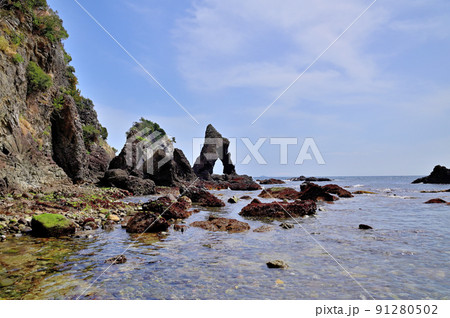 南伊豆逢ヶ浜海岸放射状節理 南伊豆逢ヶ浜海岸放射状節理 91280502