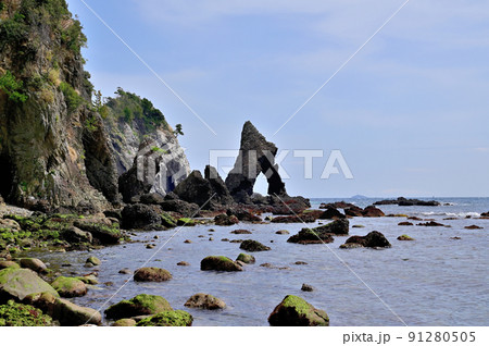 南伊豆逢ヶ浜海岸放射状節理 91280505