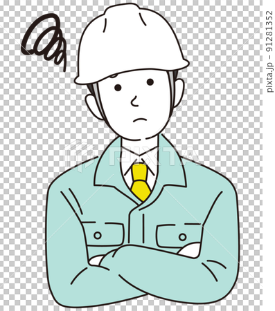 A troubled worker male helmet 91281352