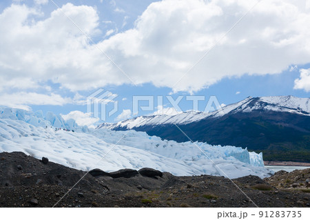 Perito Moreno glacier view, Patagonia scenery, Argentina 91283735