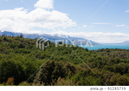 Torres del Paine National Park landscape, Chile 91283739