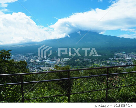 河口湖カチカチ山からの風景 91288417